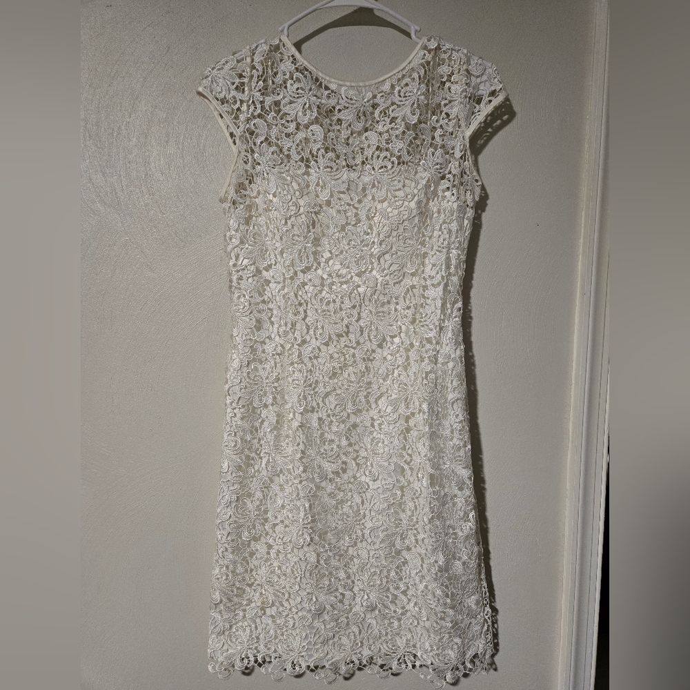 Elegant Lace White Dress